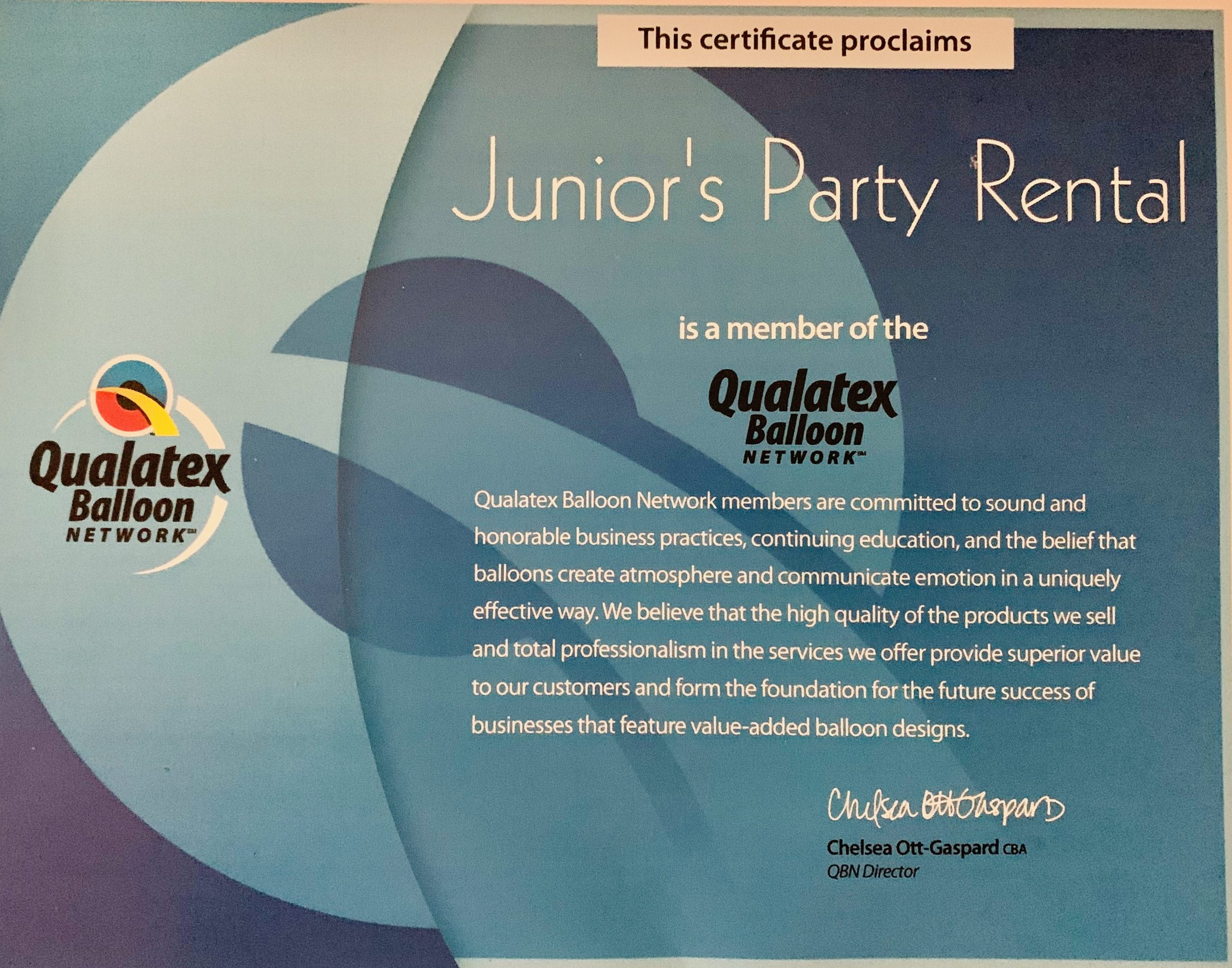 QBN Certificate