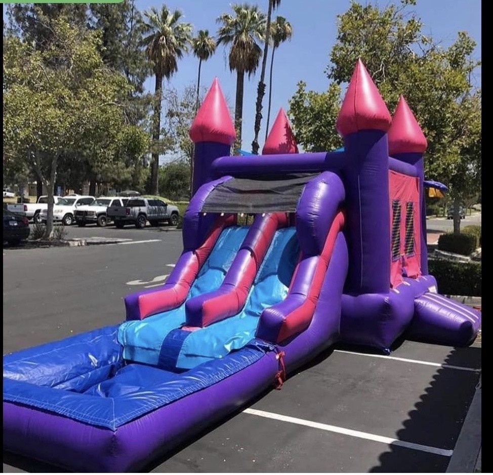 MINICOMBO PINK DOUBLE WATERSLIDE