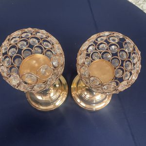 Gold Candle Holder 9 inch