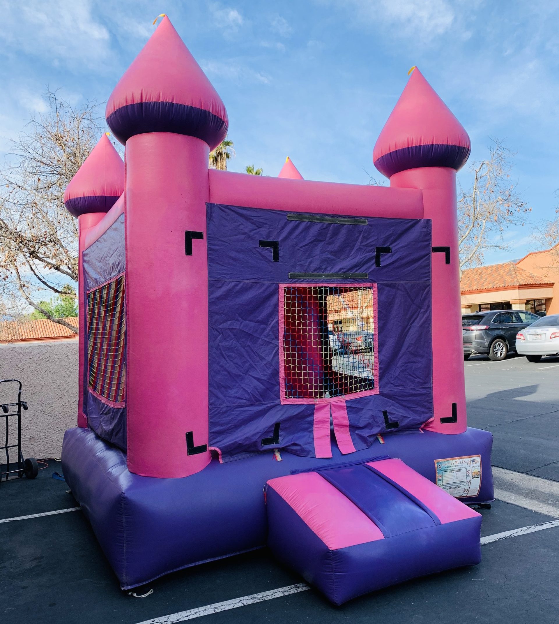 pink and purple castle