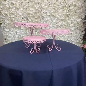 Pink Cake Stand Set