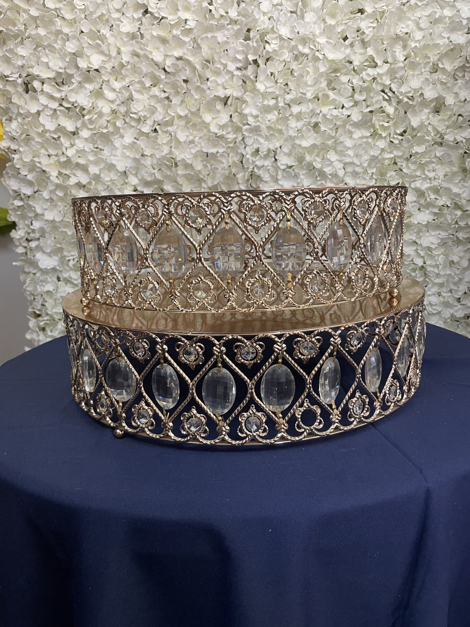 Gold Crystal Cake Stand 17 inch - Image 2