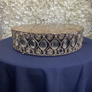 Gold Crystal Cake Stand 19 inch
