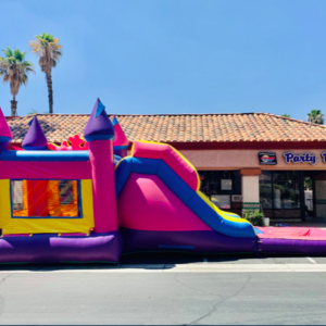 5-1 Combo Pink Castle Waterslide