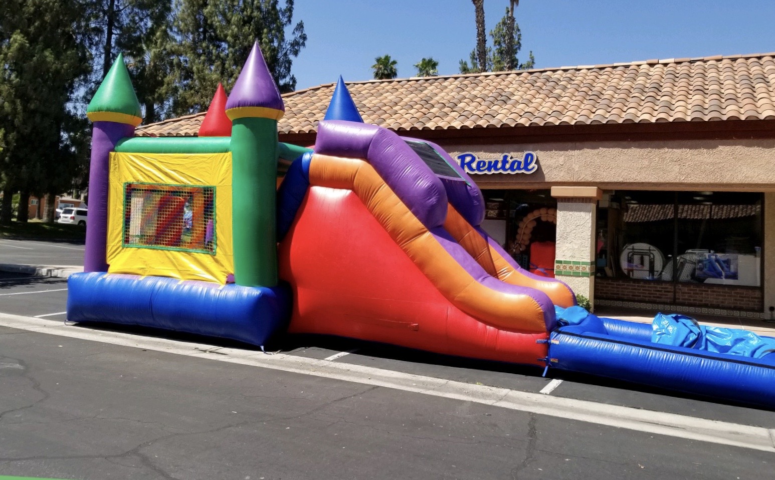 5-1 Combo Castle Top Waterslide