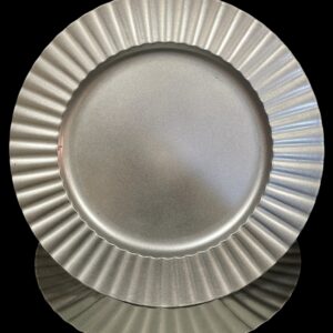Silver Wavy Chargers