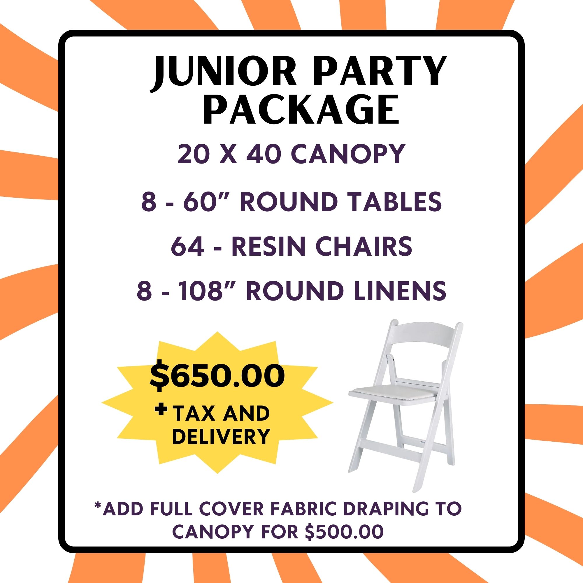 Junior Party Package